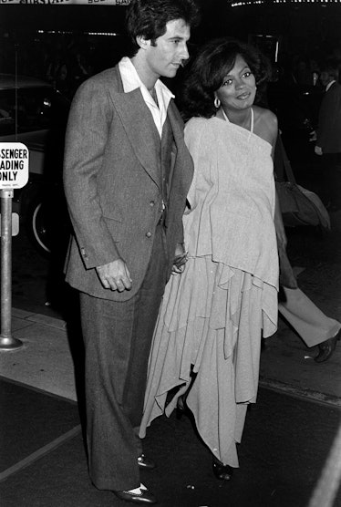 Robert Ellis Silberstein (L) and Diana Ross attend a screening at the Westwood Village Theater in We...