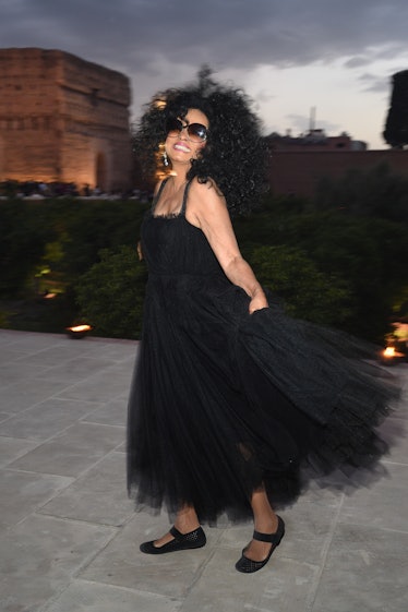Singer Diana Ross attends the Christian Dior Couture S/S20 Cruise Collection on April 29, 2019 in Ma...