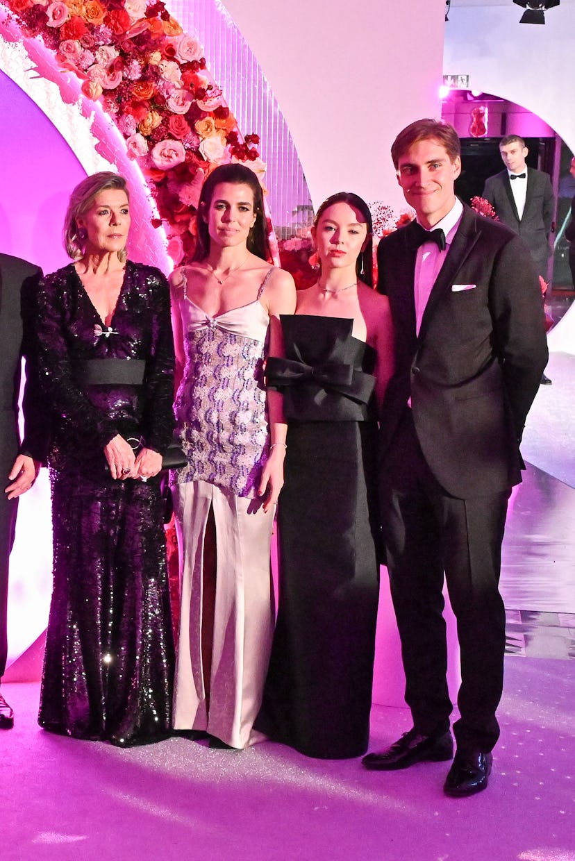 Princess Caroline of Hanover, Charlotte Casiraghi, Princess Alexandra of Hanover and Ben Sylvester S...