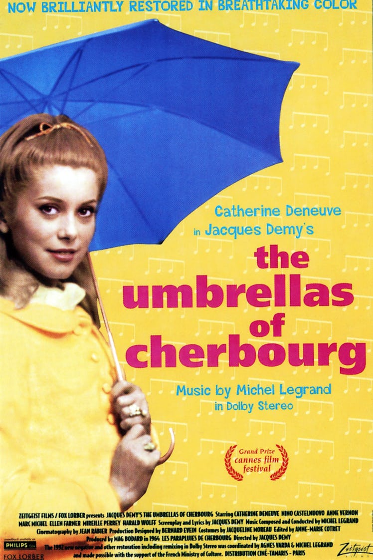 The Umbrellas Of Cherbourg, poster, (aka LES PARAPLUIES DE CHERBOURG), Catherine Deneuve, reissued, ...