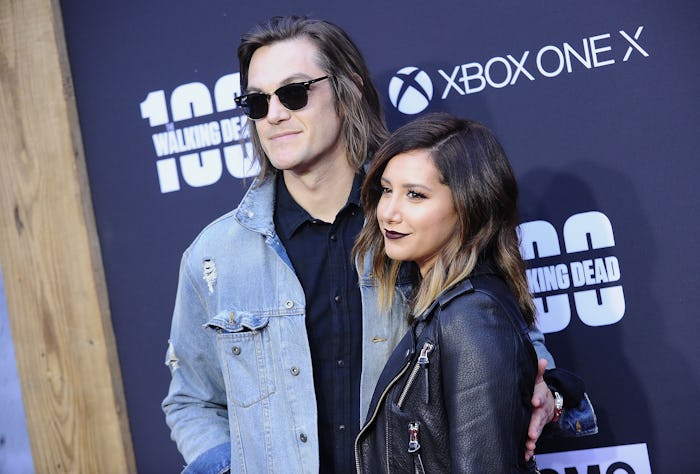 LOS ANGELES, CA - OCTOBER 22: Actress Ashley Tisdale and husband Christopher French attend the 100t...