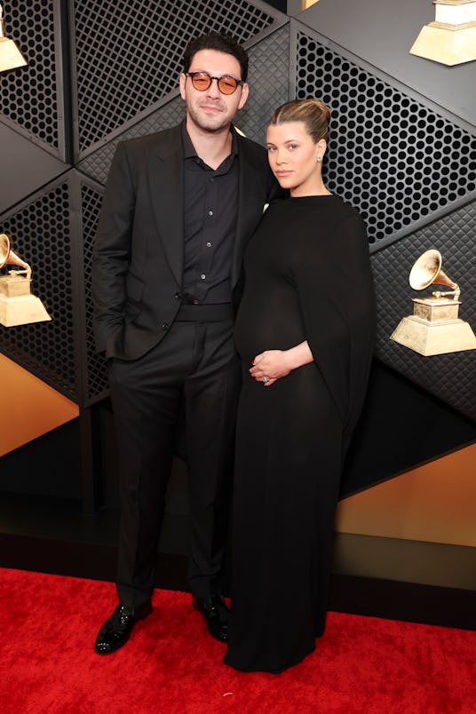 Elliot Grainge and Sofia Richie at The 66th Annual Grammy Awards red carpet in Los Angeles on Feb. 4...