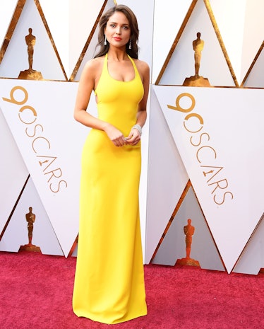 Eiza Gonzalez arrives at the 90th Annual Academy Awards