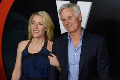 LOS ANGELES, CA - JANUARY 12: Actress Gillian Anderson and executive producer Chris Carter attend t...