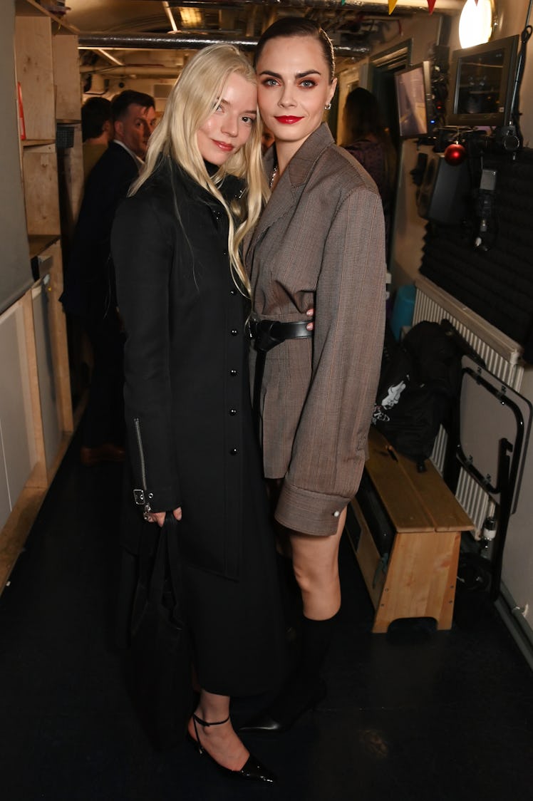 Anya Taylor-Joy and Cara Delevingne attend the gala performance after party for "Cabaret At The Kit ...