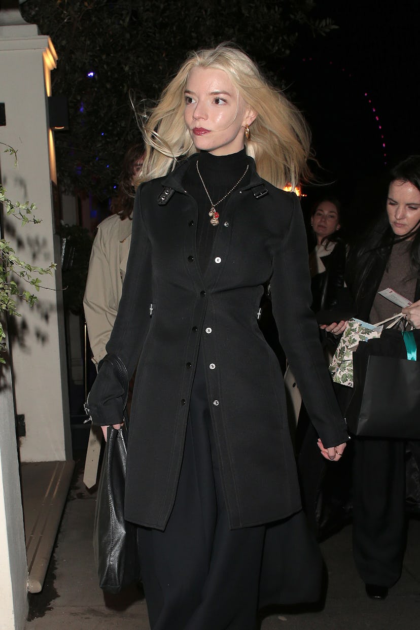 Anya Taylor-Joy is seen attending Cabaret gala night at Kit Kat Club at the Playhouse Theatre on Mar...