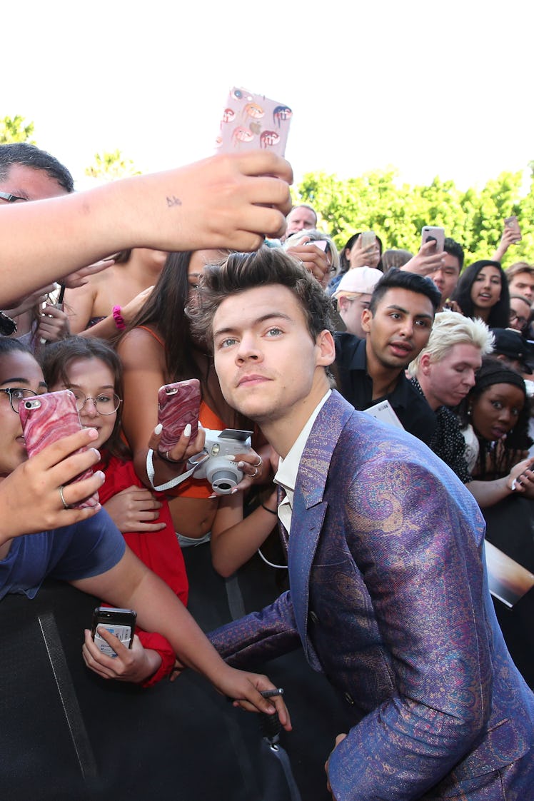 Harry Styles greeting fans in 2017