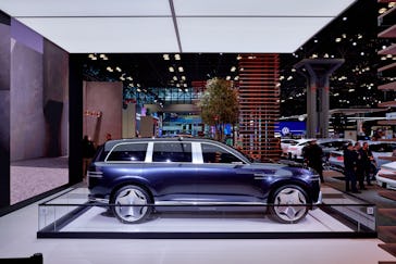 A 2024 Genesis Neolun Concept car during the 2024 New York Auto Show. Photographer: Gabby Jones/Bloo...