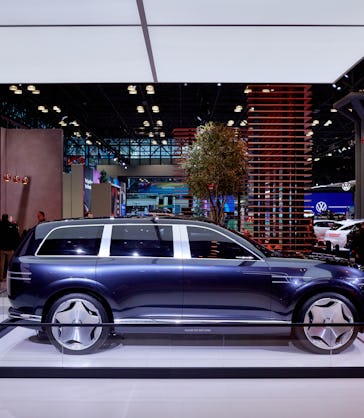 A 2024 Genesis Neolun Concept car during the 2024 New York Auto Show. Photographer: Gabby Jones/Bloo...