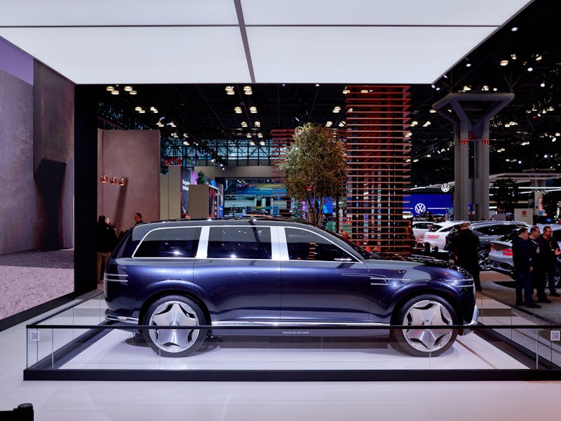 A 2024 Genesis Neolun Concept car during the 2024 New York Auto Show. Photographer: Gabby Jones/Bloo...