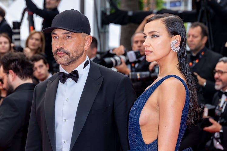 CANNES, FRANCE - MAY 20: (L-R) Riccardo Tisci and Irina Shayk  attend the "Killers Of The Flower Moo...