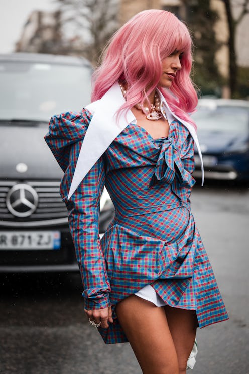 technicolor hair trend Paris fashion week