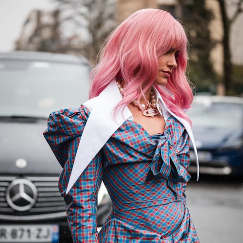 technicolor hair trend Paris fashion week