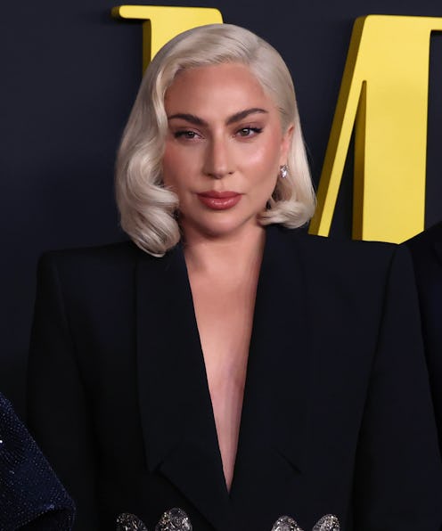 LOS ANGELES, CALIFORNIA - DECEMBER 12: Lady Gaga attends Netflix's "Maestro" Los Angeles photo call ...