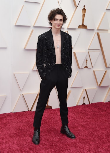 Timothee Chalamet at the 94th Academy Awards 