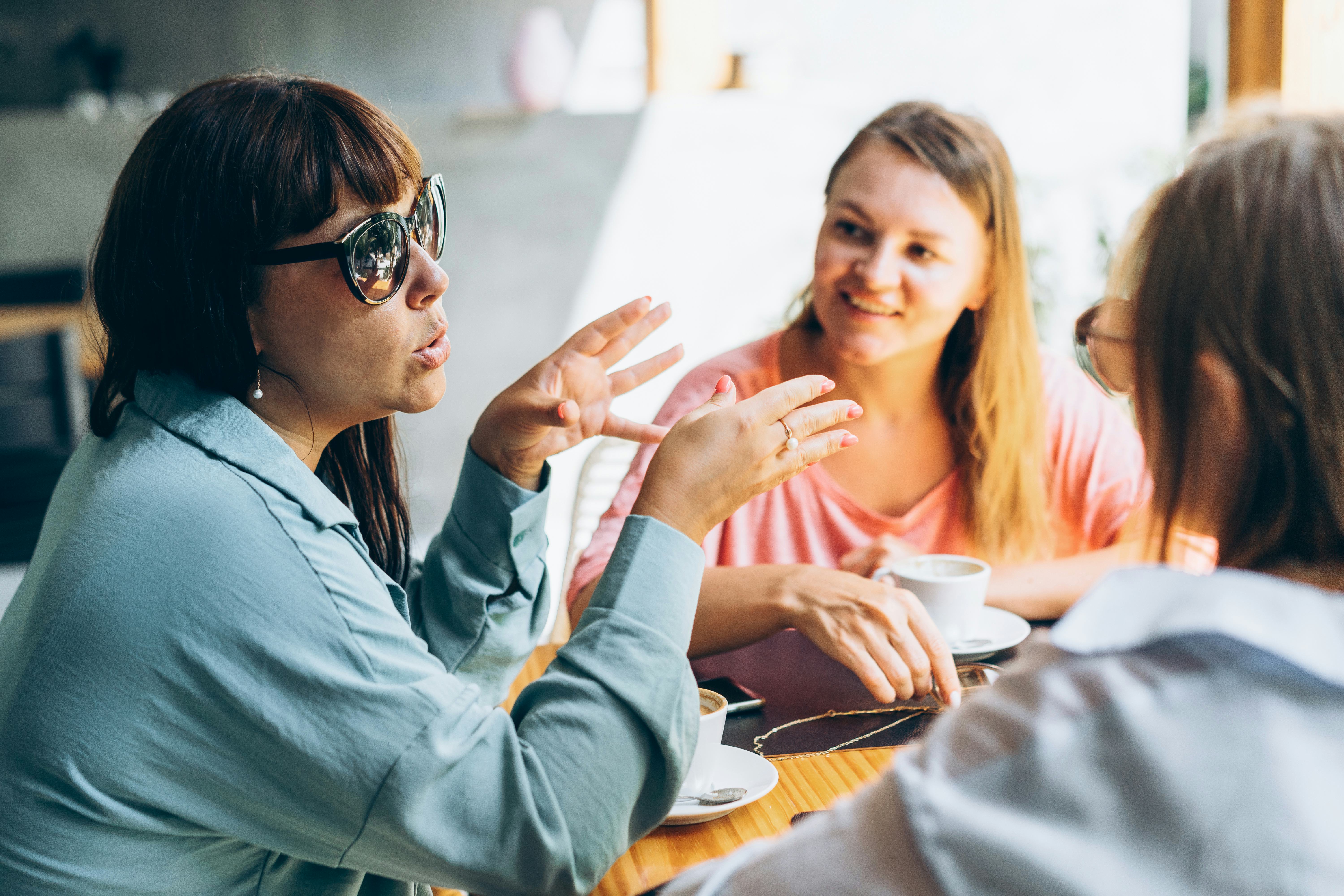 Meeting friends for dinner.