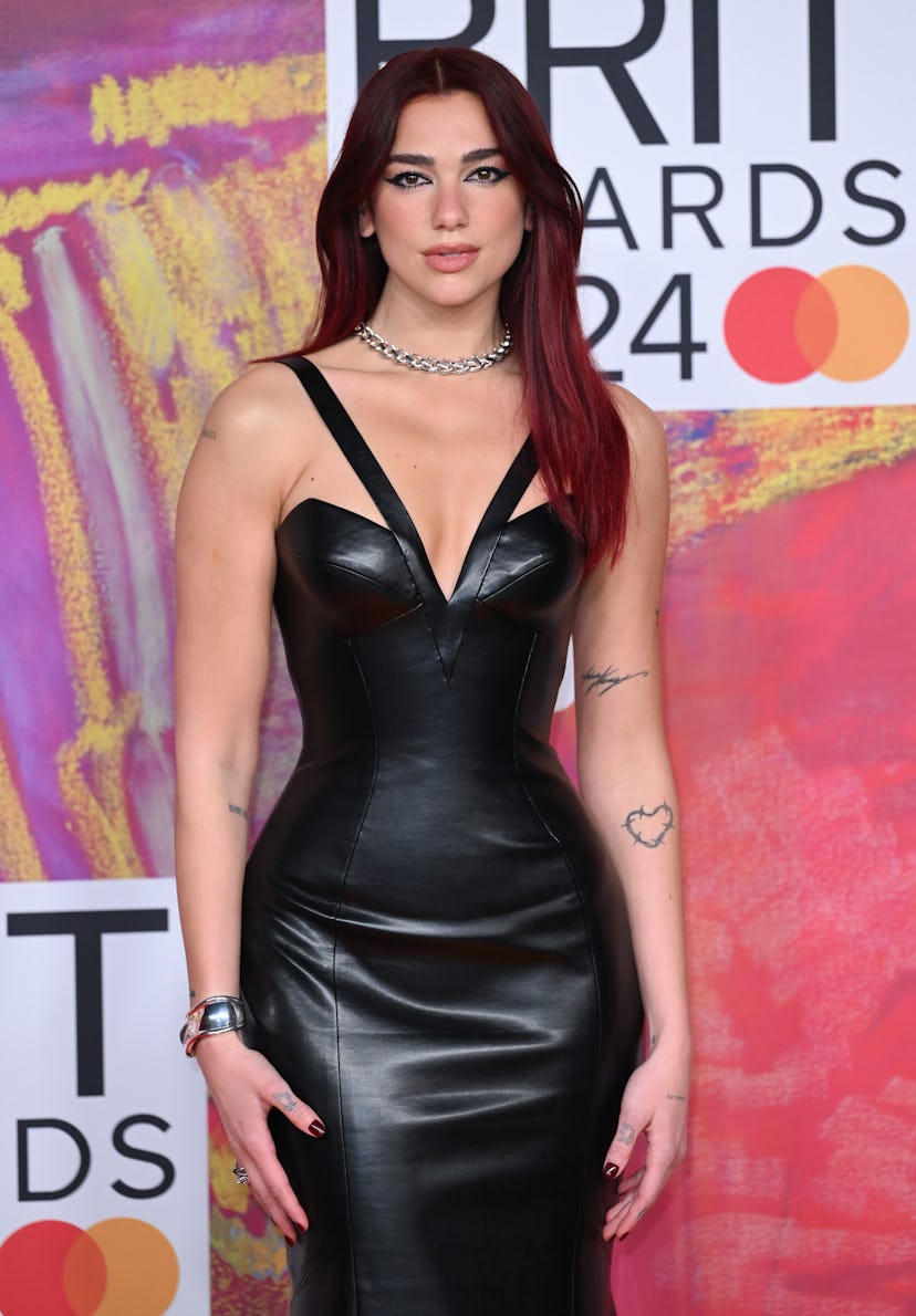 Dua Lipa attends the BRIT Awards 2024 at The O2 Arena on March 02, 2024 in London, England.