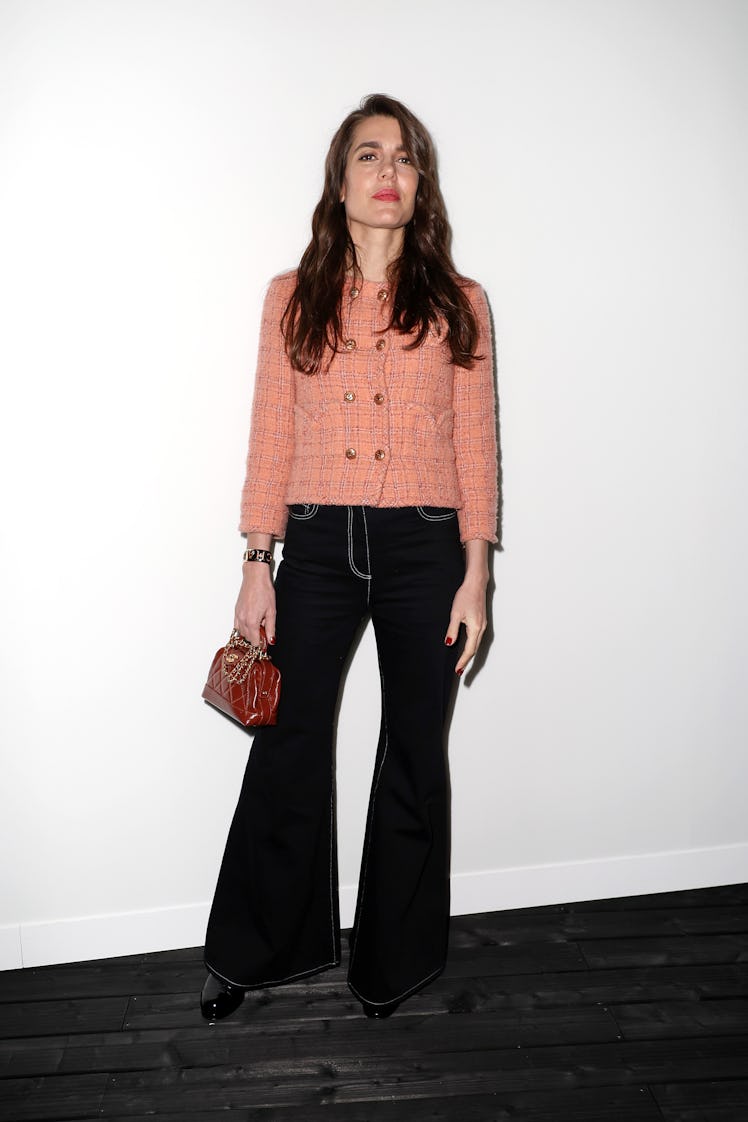 Charlotte Casiraghi attends the Chanel Womenswear Fall/Winter 2024-2025 show as part of Paris Fashio...
