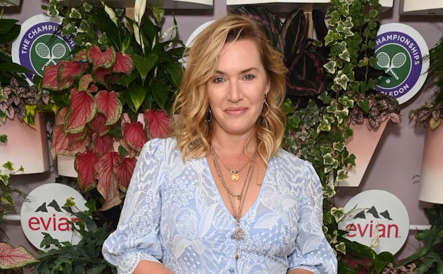 LONDON, ENGLAND - JULY 10: Kate Winslet attends the evian VIP Suite At Wimbledon 2022, Certified As...