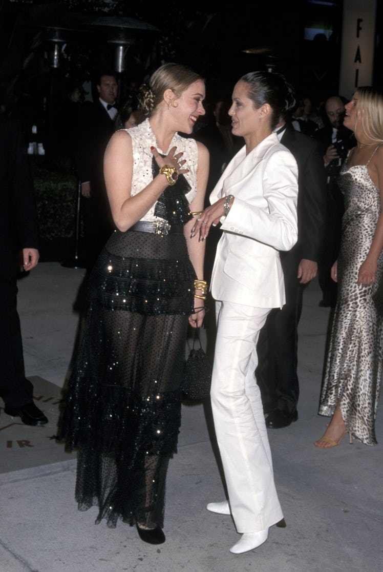 Chloe Sevigny and Angelina Jolie (Photo by Ron Galella/Ron Galella Collection via Getty Images)