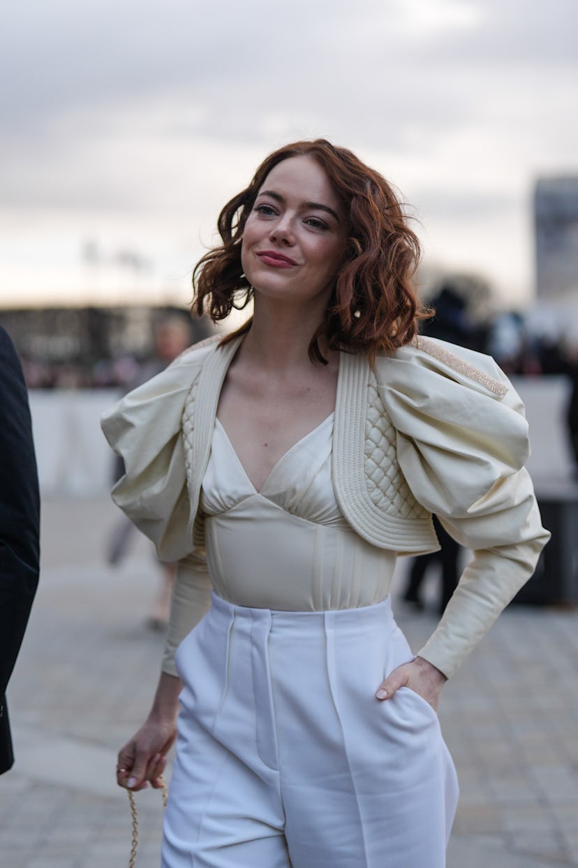 Emma Stone at Louis Vuitton Paris Fashion Week FW 2024