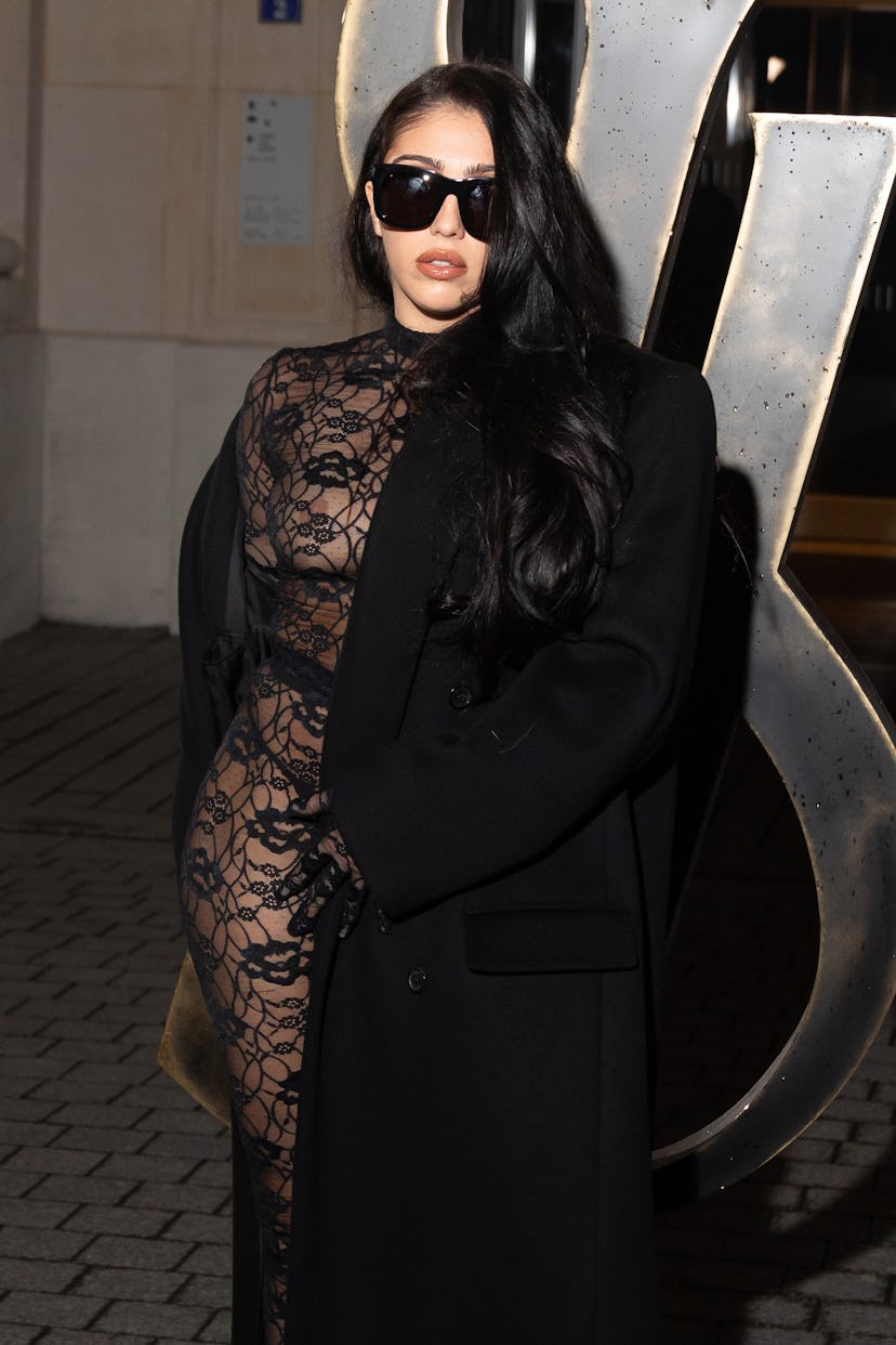 Lourdes Maria Ciccone Leon attends the Saint Laurent Men Collection Fall/Winter 2024-2025 as part of...