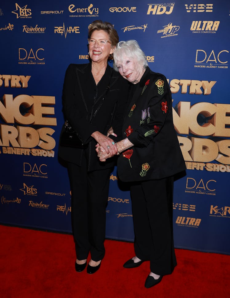 Annette Bening and Shirley Maclaine attend the 2023 Industry Dance Awards and Cancer Benefit Show at...