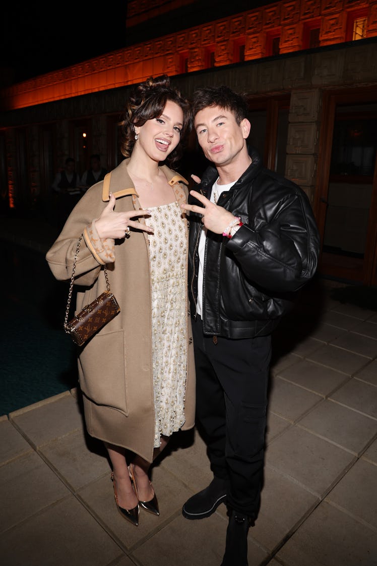 LOS ANGELES, CALIFORNIA - MARCH 07: (L-R) Lana Del Rey and Barry Keoghan attend W Magazine and Louis...