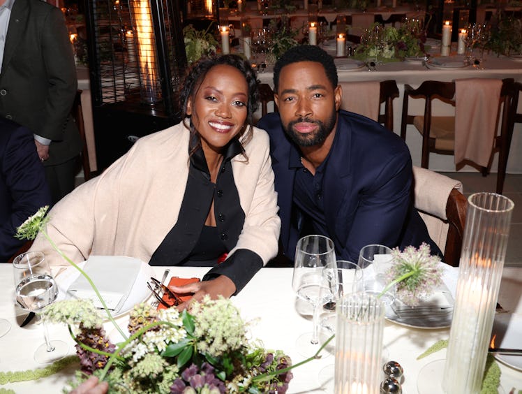 LOS ANGELES, CALIFORNIA - MARCH 07: (L-R) Erika Alexander and Jay Ellis attend W Magazine and Louis ...