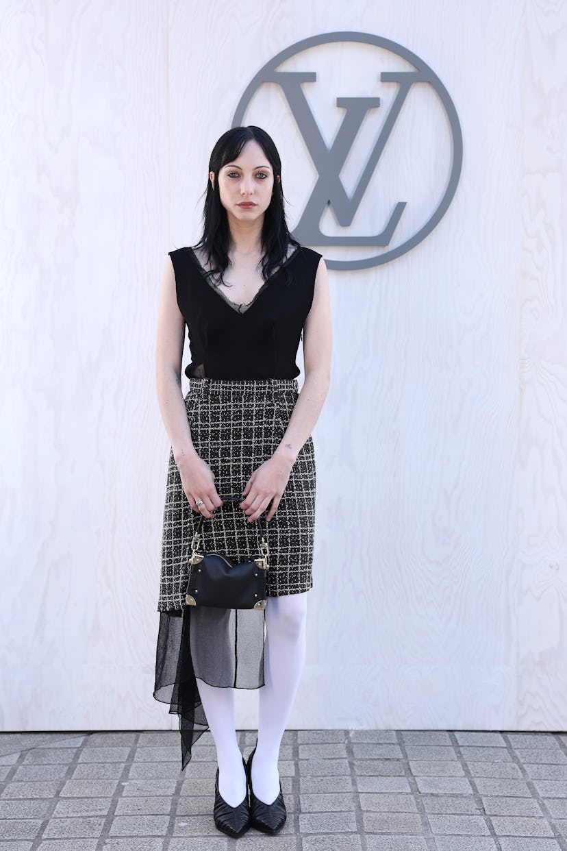 PARIS, FRANCE - MARCH 05: Devon Ross attends the Louis Vuitton Womenswear Fall/Winter 2024-2025 show...