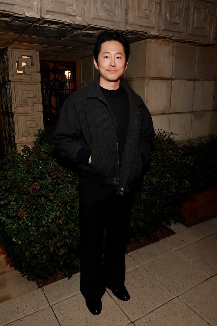 LOS ANGELES, CALIFORNIA - MARCH 07: Steven Yeun attends W Magazine and Louis Vuitton's Academy Award...