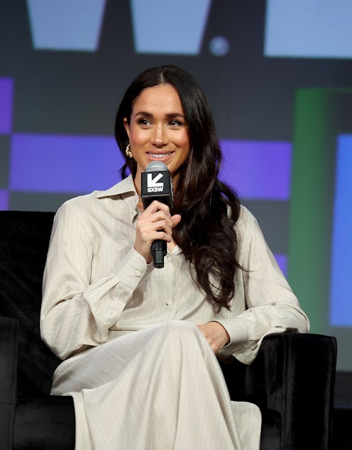Meghan Markle, Duchess of Sussex speaks about social media toxicity at SXSW on March 8, 02024 in Aus...