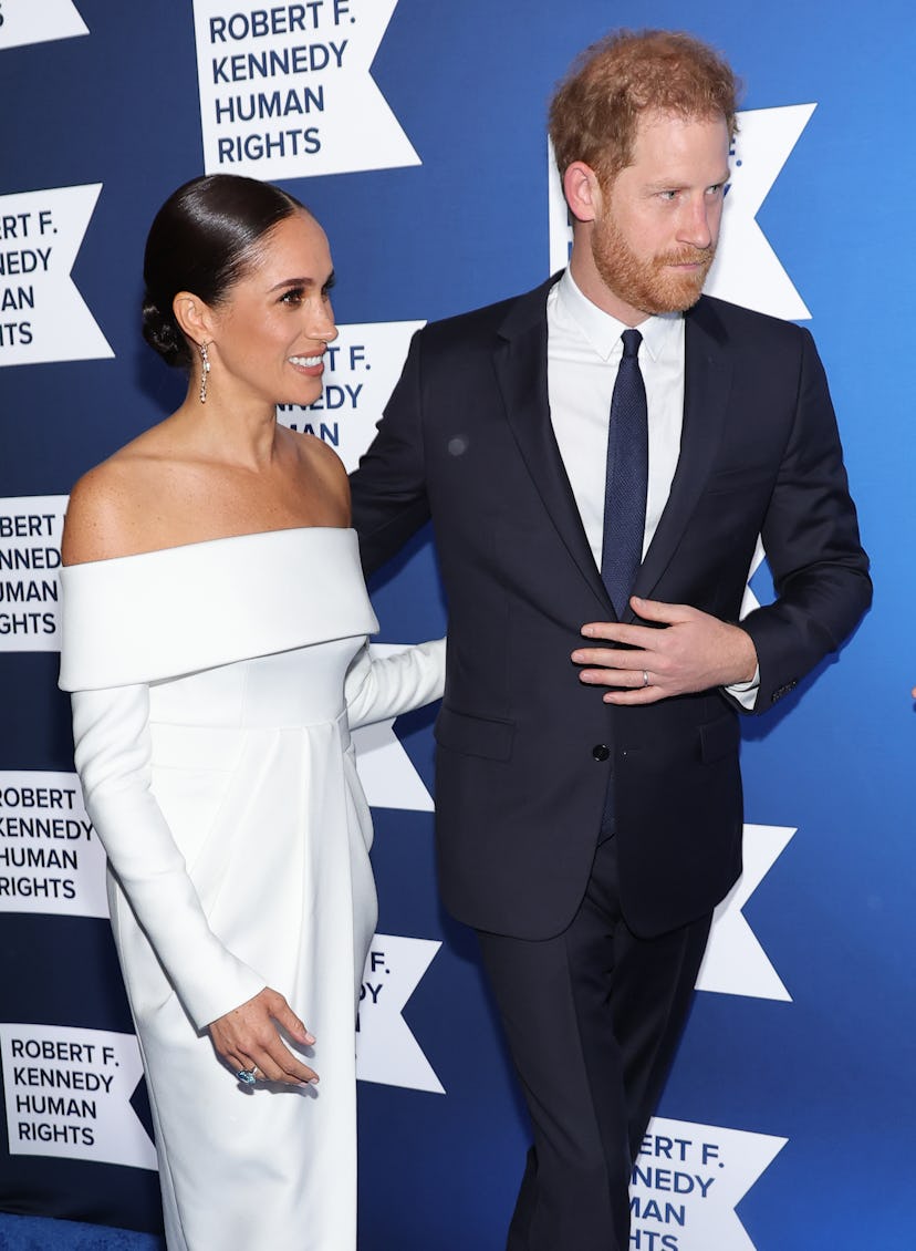 NEW YORK, NEW YORK - DECEMBER 06 Meghan, Duchess of Sussex and Prince Harry, Duke of Sussex attend …