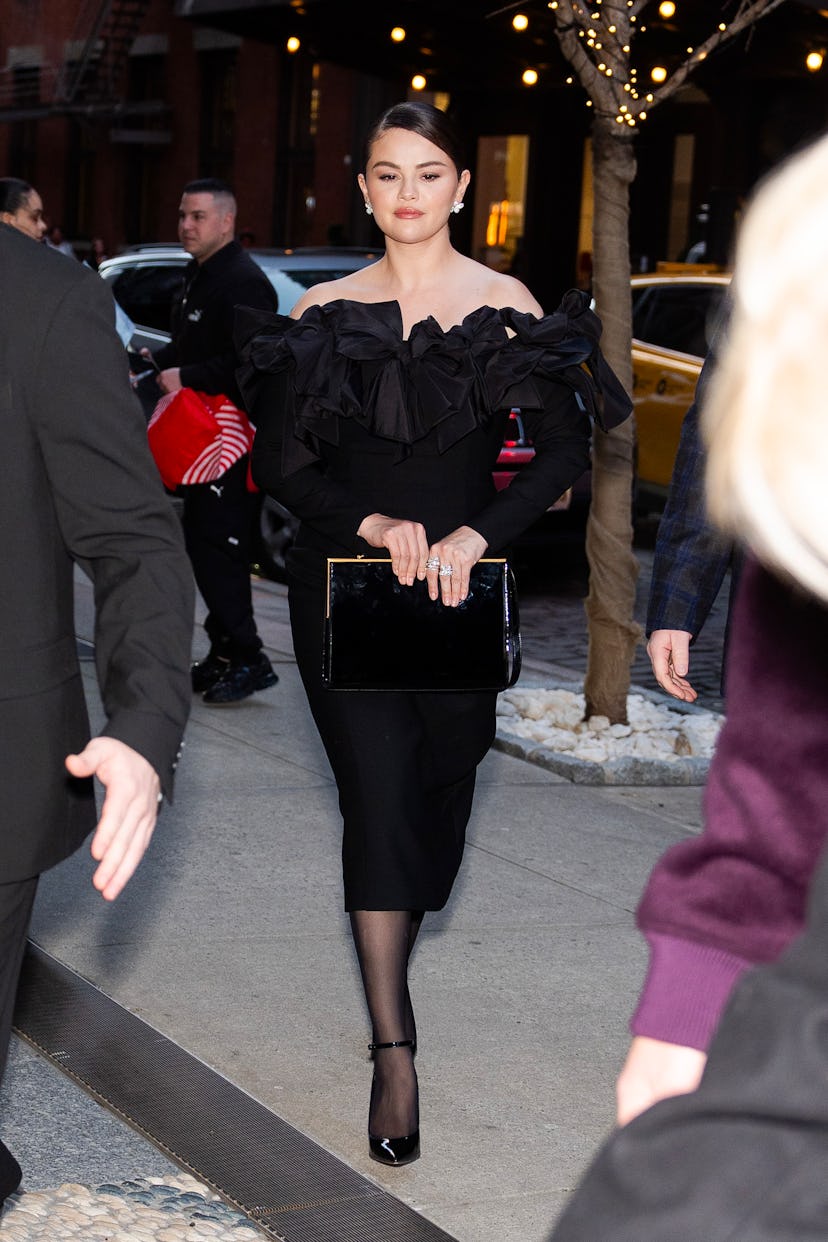 Selena Gomez is seen in SoHo on March 29, 2024 in New York City.