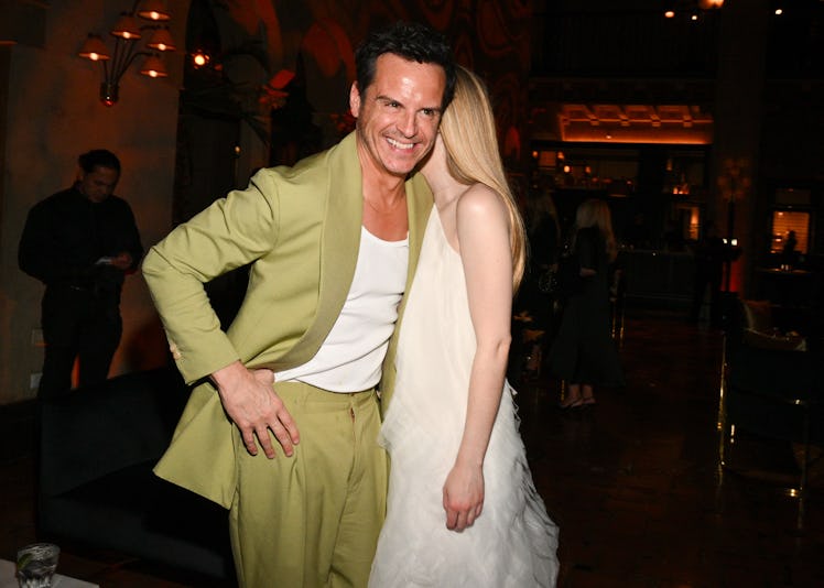 Andrew Scott wore a green suit to the premiere of 'Ripley' in Los Angeles. 