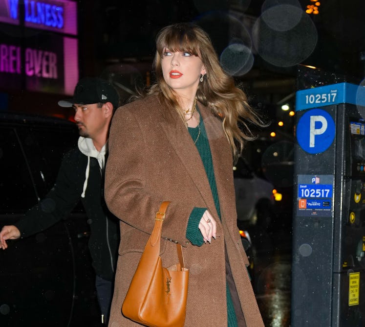 Taylor Swift wore green out in NYC on January 9.