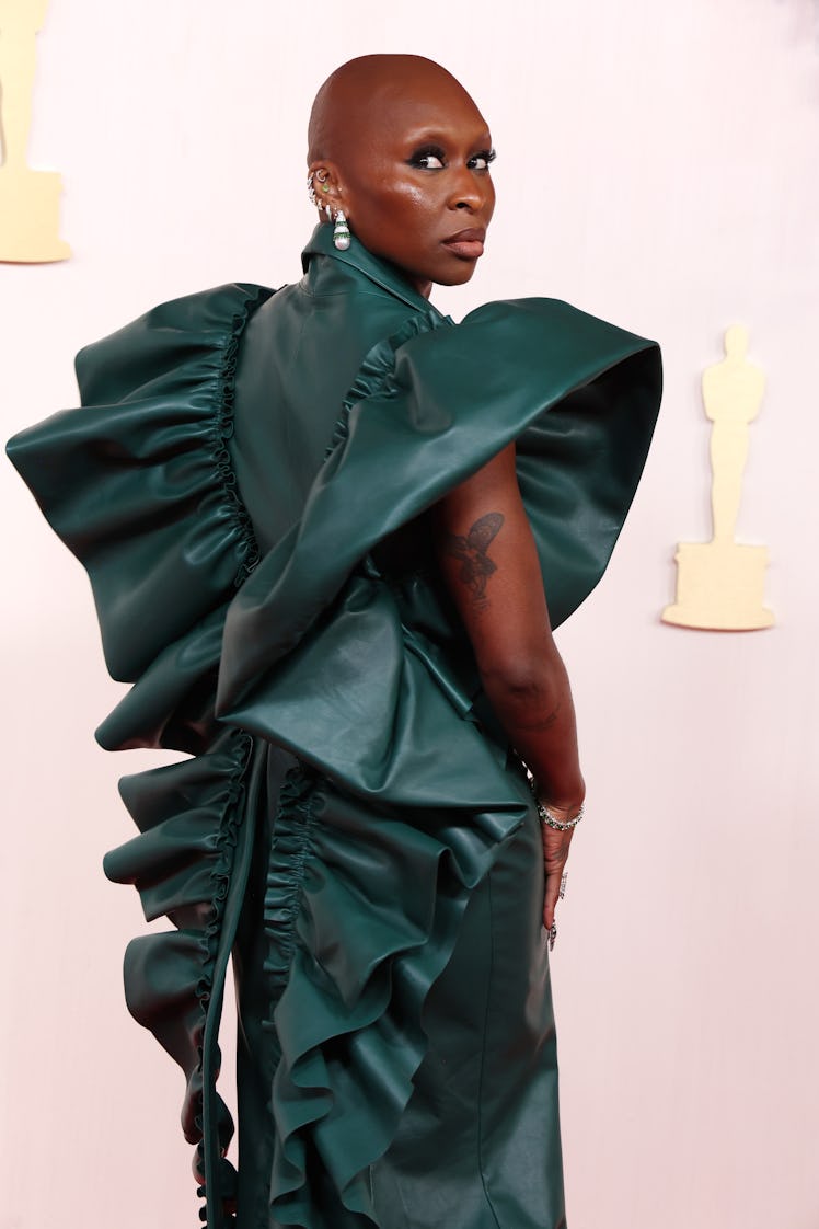 Cynthia Erivo wore 'Wicked' green at the 2024 Oscars. 