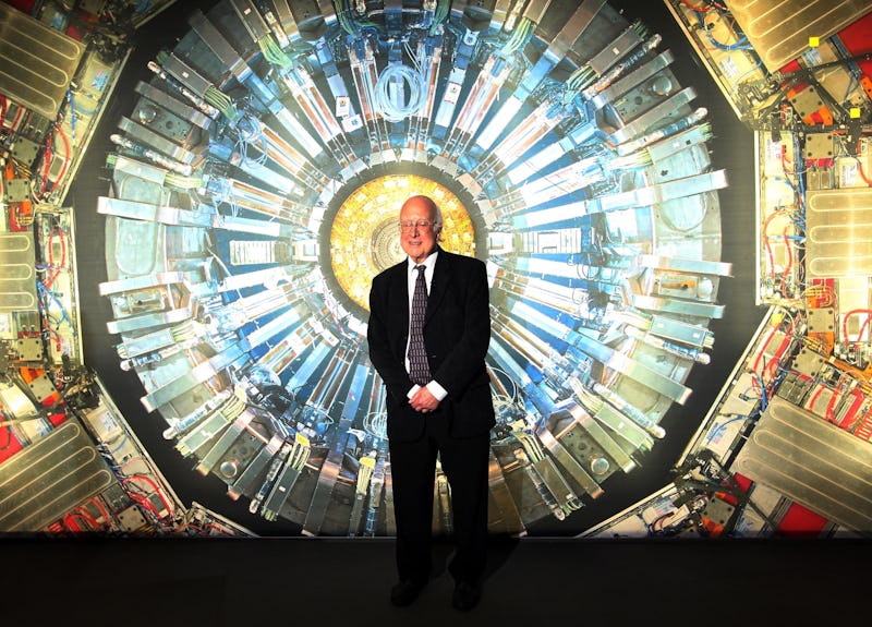 Nobel laureate Professor Peter Higgs at the Science Museum, London, ahead of the opening of the the ...