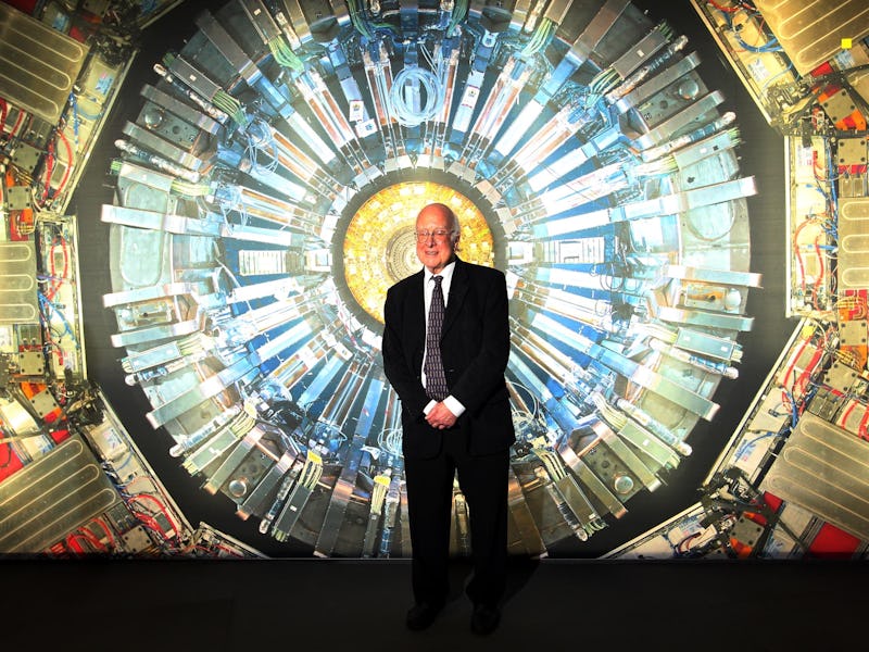 Nobel laureate Professor Peter Higgs at the Science Museum, London, ahead of the opening of the the ...