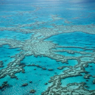 Great Barrier Reef from above, Queensland, Australia.