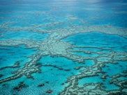 Great Barrier Reef from above, Queensland, Australia.