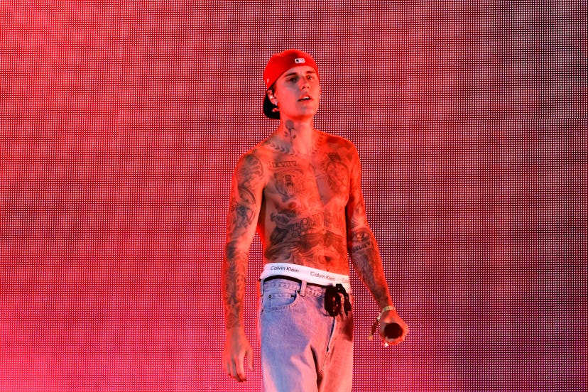 Justin Bieber performs at Coachella 2022