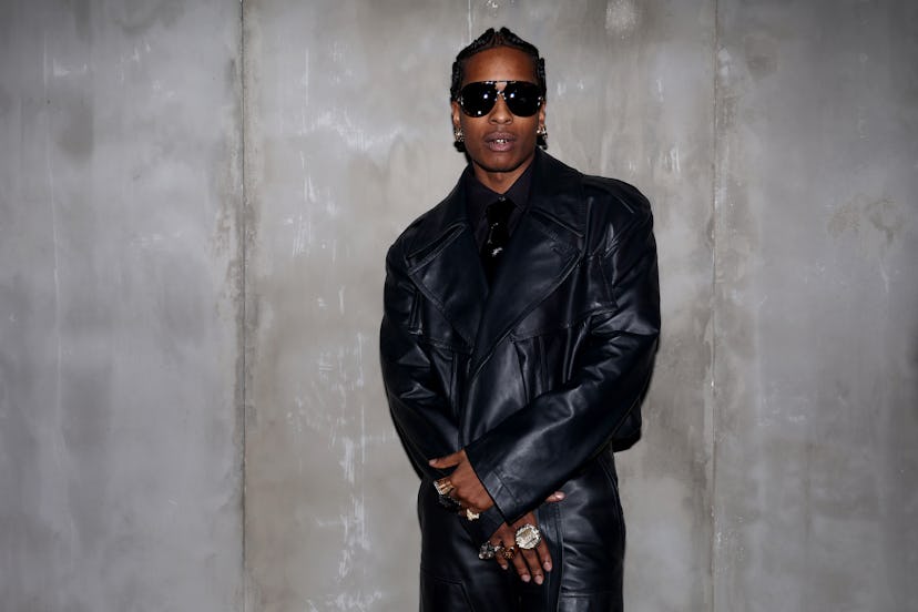A$AP Rocky attends the Bottega Veneta fashion show