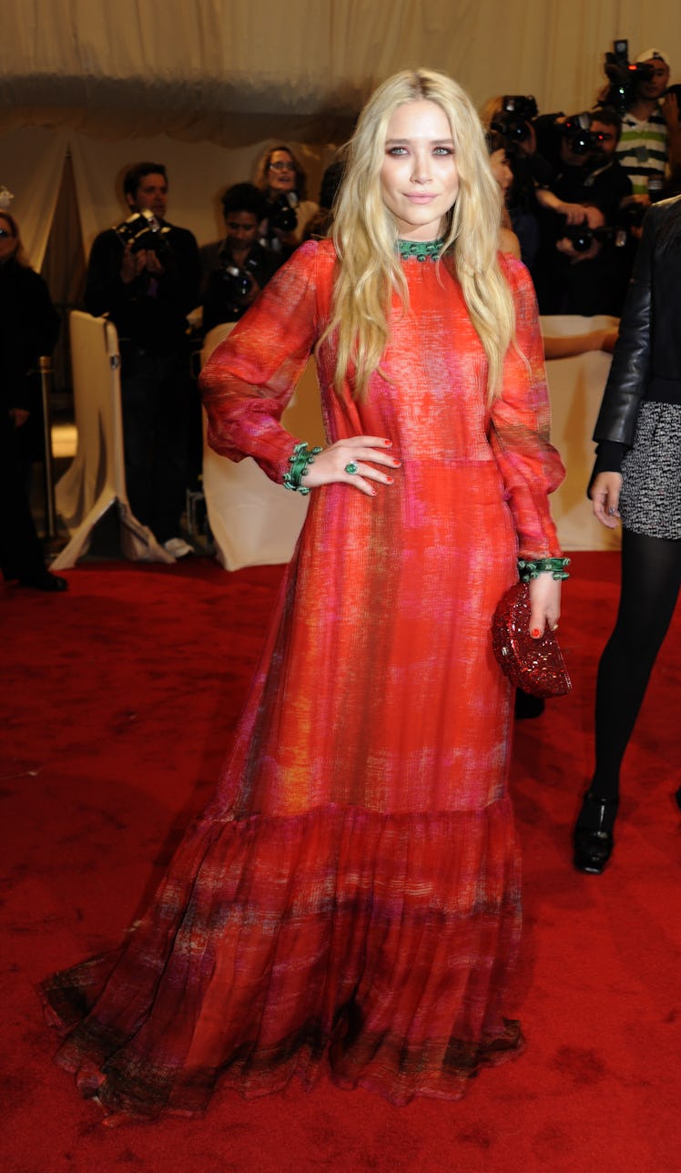 Mary-Kate Olsen attends "Alexander McQueen: Savage Beauty" Costume Institute Gala