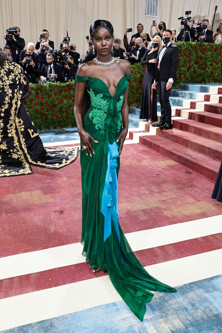 Adut Akech Bior attends The 2022 Met Gala Celebrating "In America: An Anthology of Fashion"