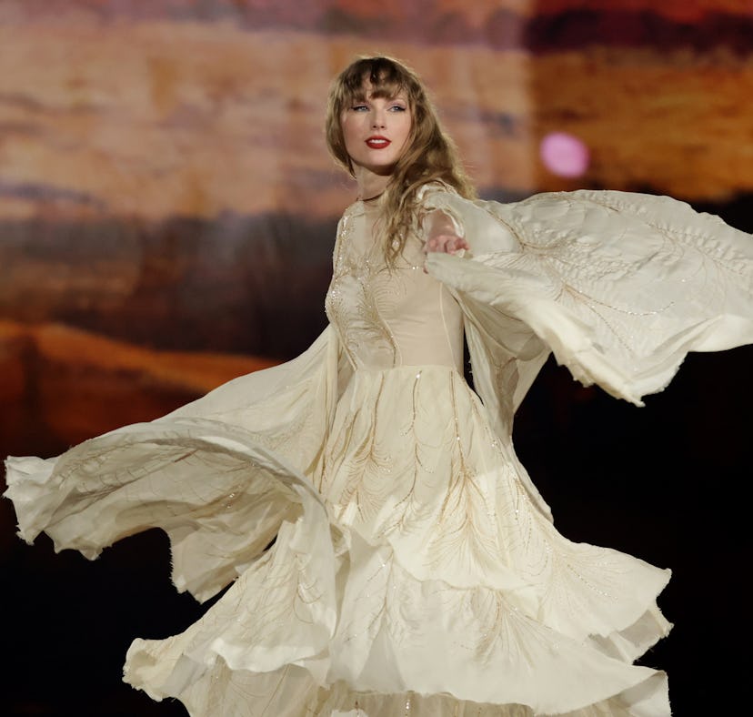 Taylor Swift performing at the Eras Tour in Singapore