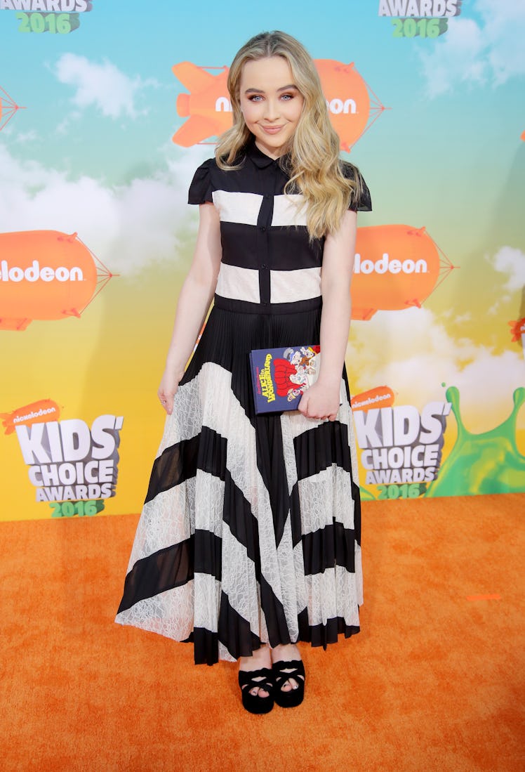 Sabrina Carpenter at the 2016 Kids' Choice Awards.
