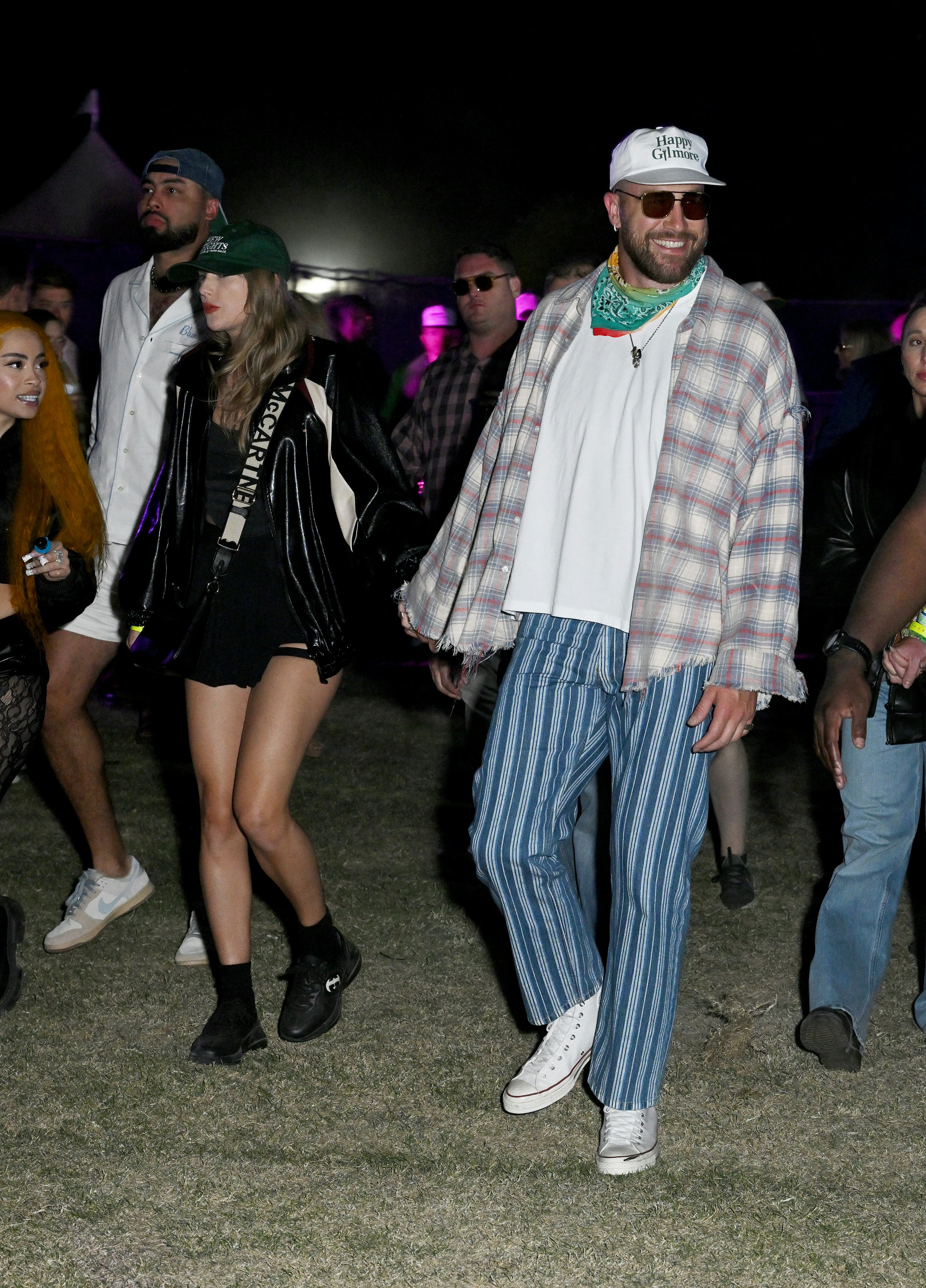 Taylor Swift and Travis Kelce at Neon Carnival held during the Coachella Music and Arts Festival on &hellip;