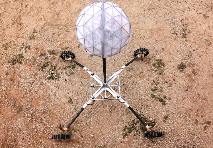 PASADENA, CALIFORNIA - APRIL 11: A mobility prototype for the National Aeronautics and Space Adminis...