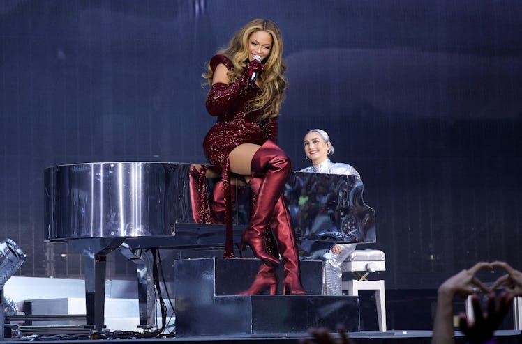 Beyoncé performing during the 'Renaisssance' World Tour